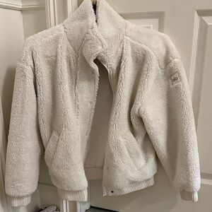 ALO Yoga Cream Bomber Jacket